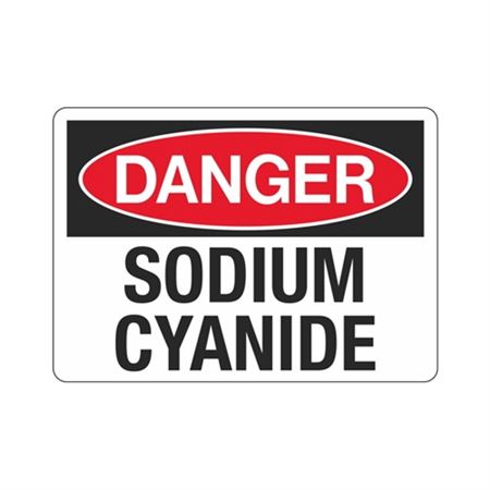 Danger Sodium Cyanide Sign